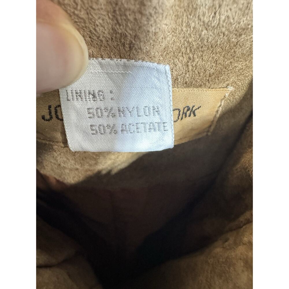 VTG Jones New York Womens 100% Genuine Leather Pants Size 14 Festival Primative - Picture 9 of 13